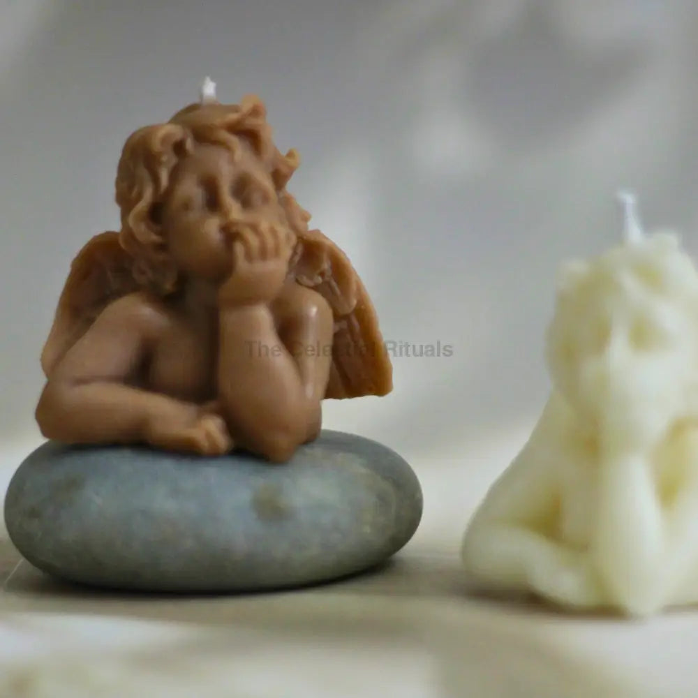 Angel Candles – Embrace Divine Energy and Inner Peace Mocha Mousse Candles