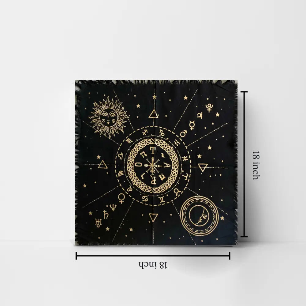 Astrology Tarot Altar Cloth Tapestry The Occult Tapestry