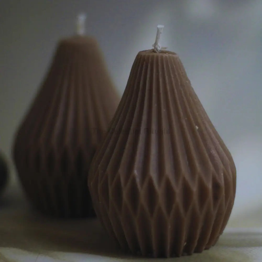 Celestial Rituals Pear Candle – Hand-Poured Luxury in Soy Wax Set of 2 mocha color Candles