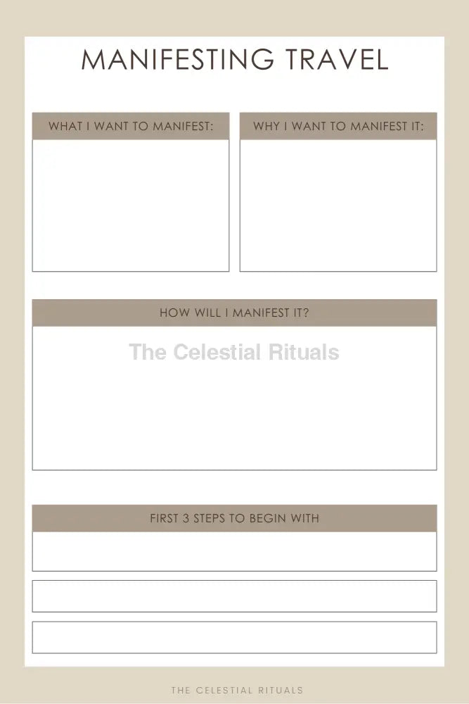 Manifestation Journal – Law of Attraction Planner for Goal-Setting