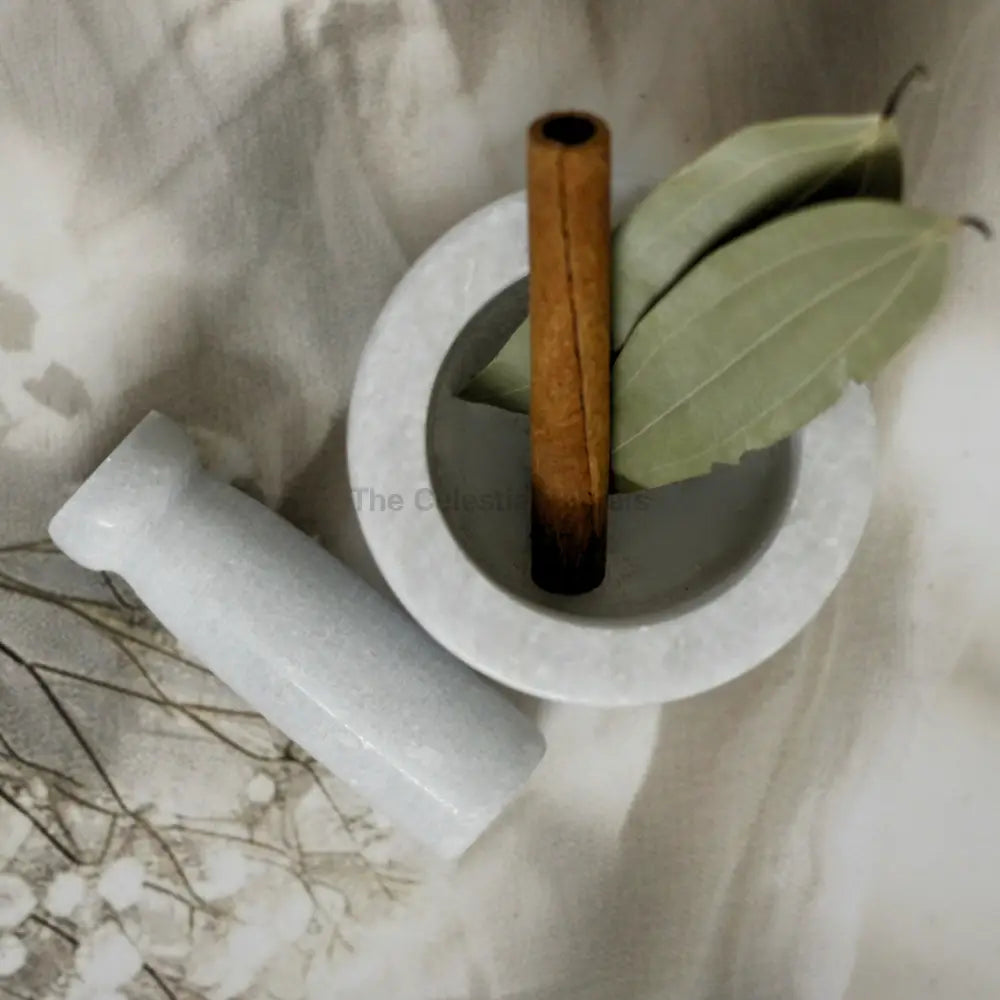 Marble Mortar and Pestle for Wiccan Rituals – A Sacred Tool for Grinding and Rituals herbs altarware