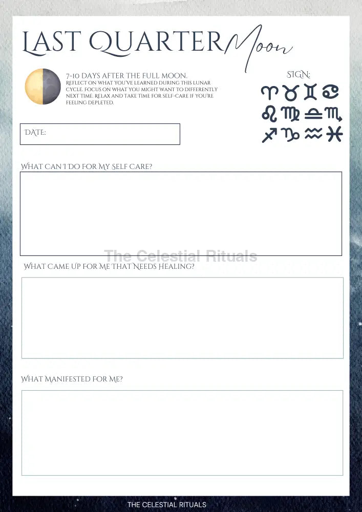 Moon Manifestation Journal – Lunar Planner for Intentions & Rituals Journals