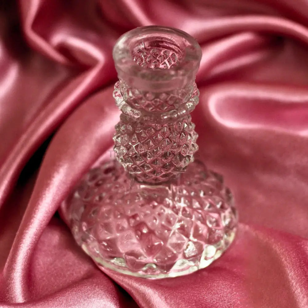 Mystic Scarlet Glass Candle Stand – Elegant Candle Holder for Rituals Candle Holders