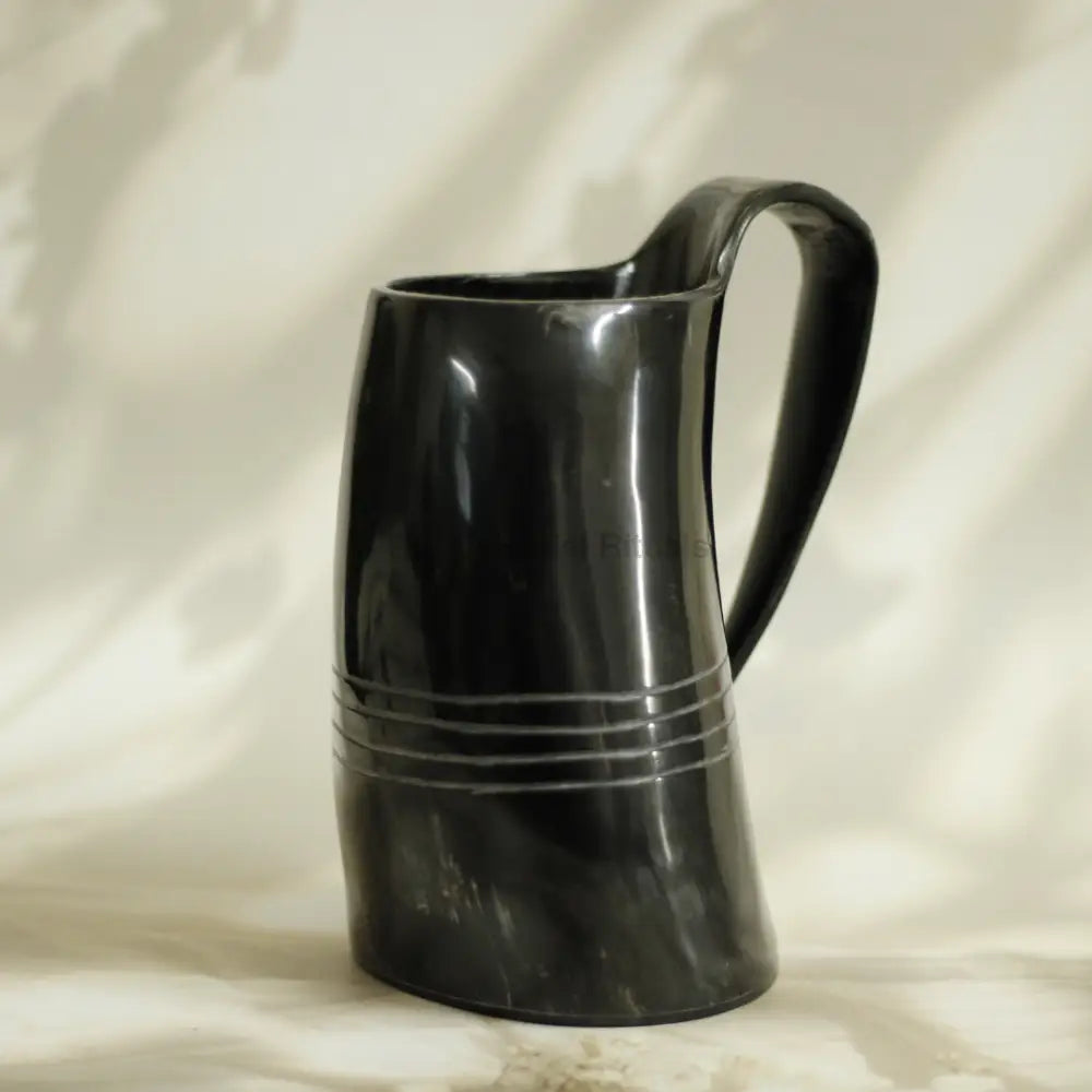 Viking Authentic Horn Mugs Black Jumbo Chalice
