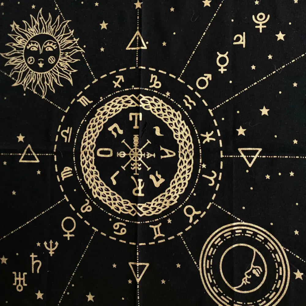 Astrology Tarot Altar Cloth Tapestry Tapestry