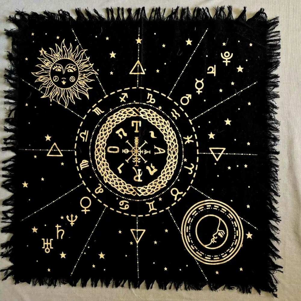 Astrology Tarot Altar Cloth Tapestry Tapestry