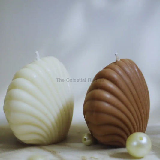 Celestial Rituals Soy Wax Shell Candle | Calming Essence of the Ocean Candles