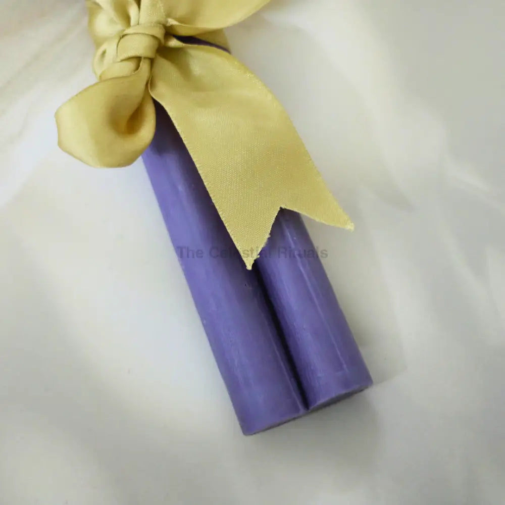 Chakra Alchemy Taper Candles (Set of 2) | Vibrant Colors for Energy Healing Candles