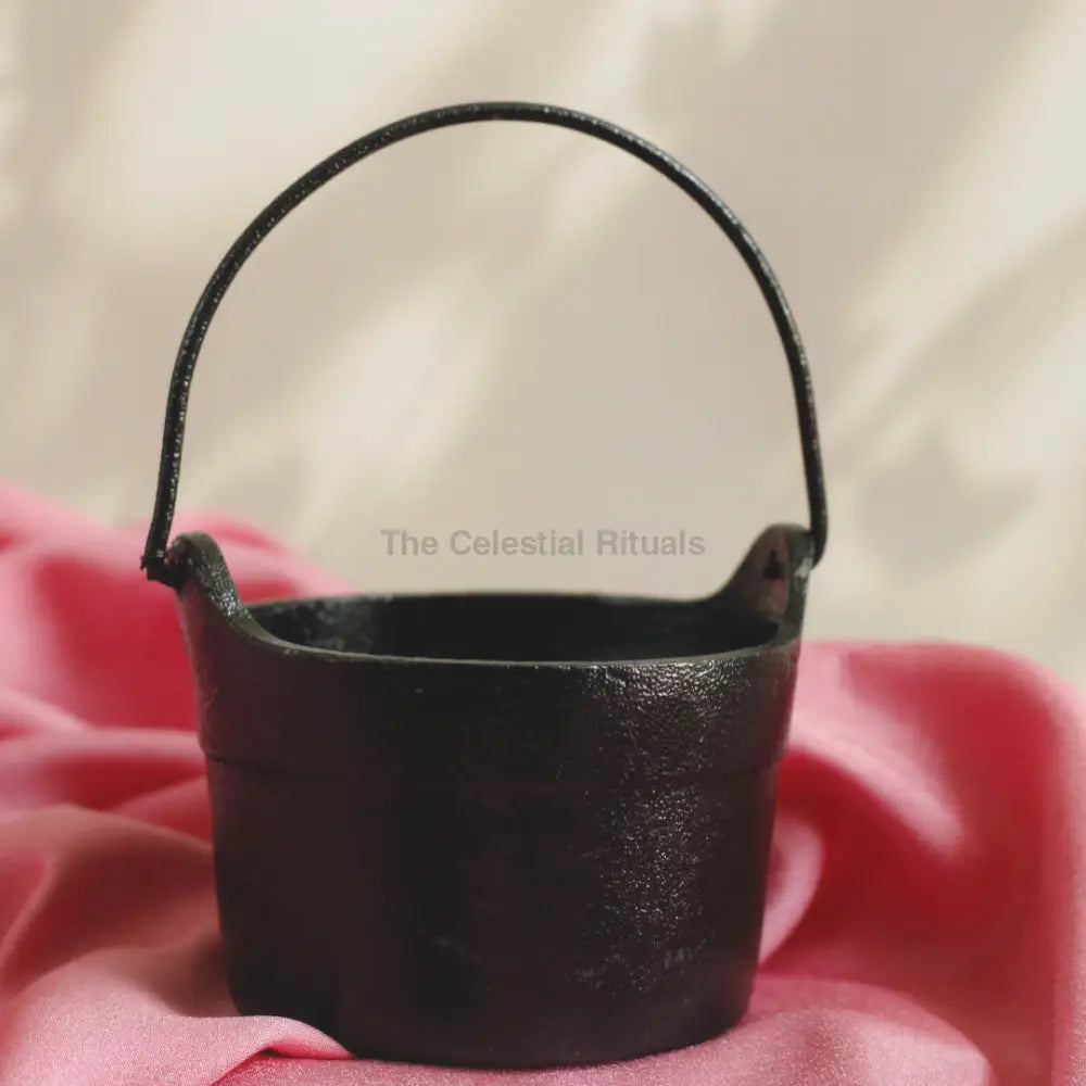 Divine Energy Cast Iron Cauldron For Rituals with Gift Box Large Cauldron