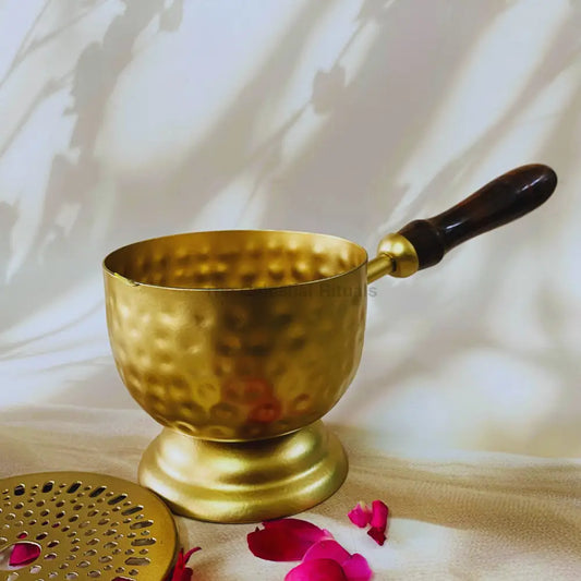 Metal Fumer for Cleansing – Ideal for Smudging & Purification Rituals | Altarware with Gift Box Incense Holder