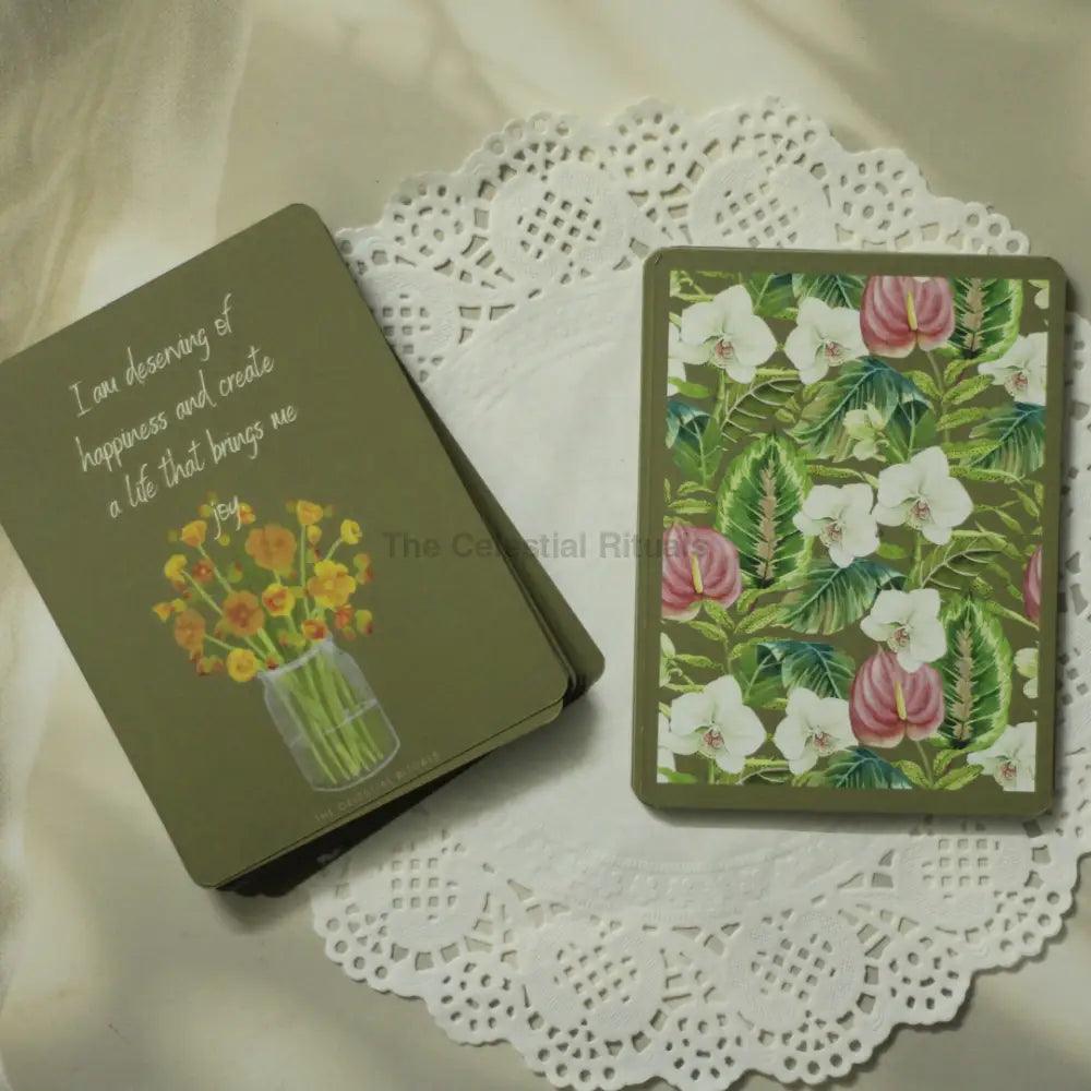 Empower Manifestation Affirmation Cards - 51 Cards Set with stand| Premium Edition Affirmation Cards
