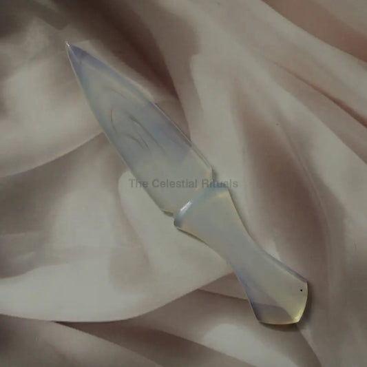 Handmade Natural Opalite Knife | Altar Dagger | Reiki Healing Dagger Knife