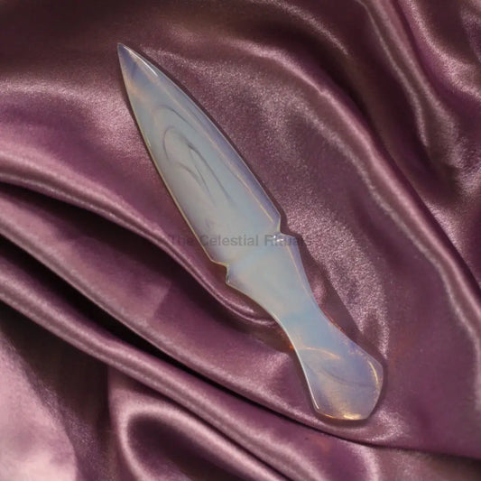 Handmade Natural Opalite Knife | Altar Dagger | Reiki Healing Dagger Knife