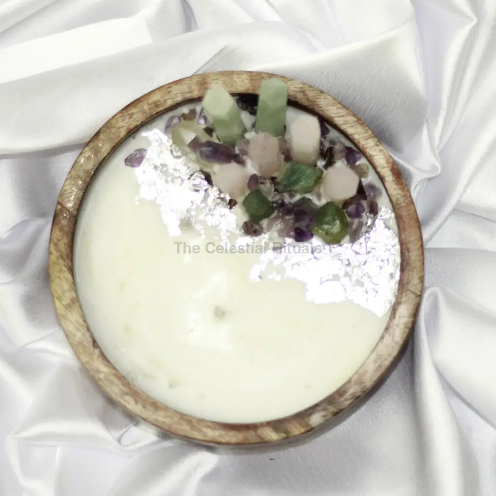 Handmade Soy Intention Candles in Wood with Gift Box Candles