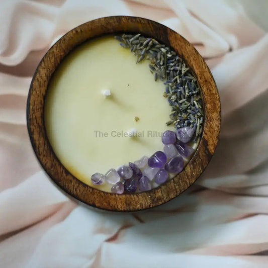 Intention Soy Candles in Wood with Gift Box Candles
