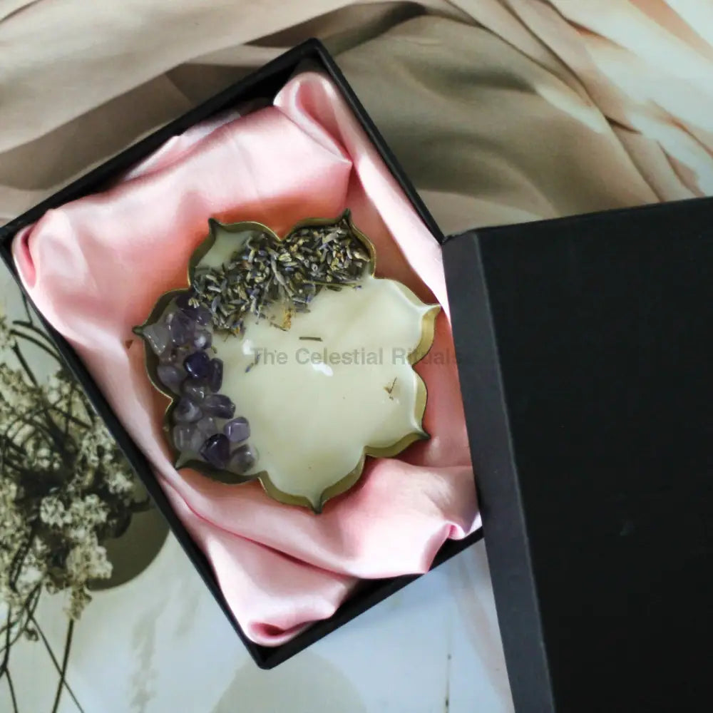Lotus Urli Intention Candles | Hand-Poured Soy Ritual Candles for Manifestation & Healing Candles