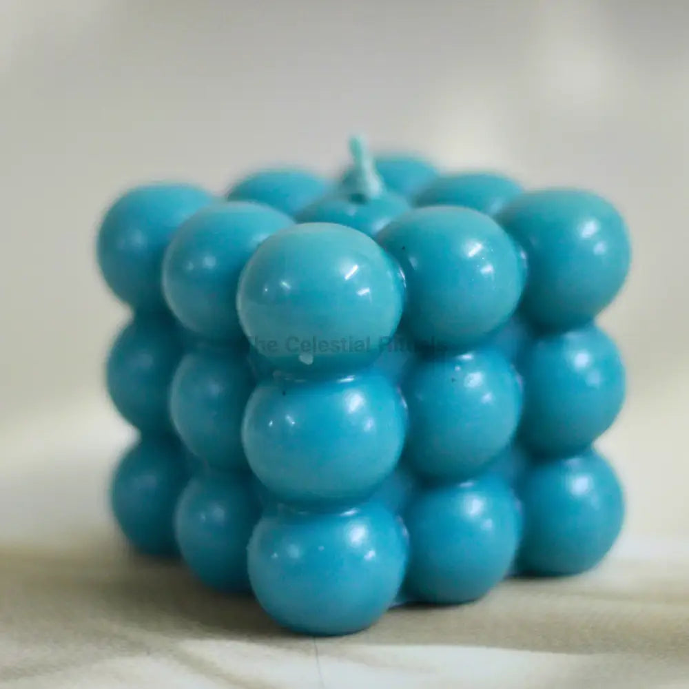 Lunar Wiccan Candle | Moon Magic Ritual Candle for Spells & Manifestation Blue Candles