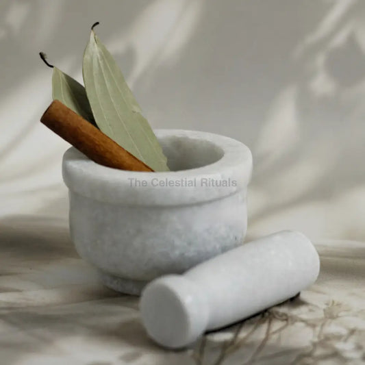 Marble Mortar and Pestle for Wiccan Rituals – A Sacred Tool for Grinding and Rituals herbs altarware