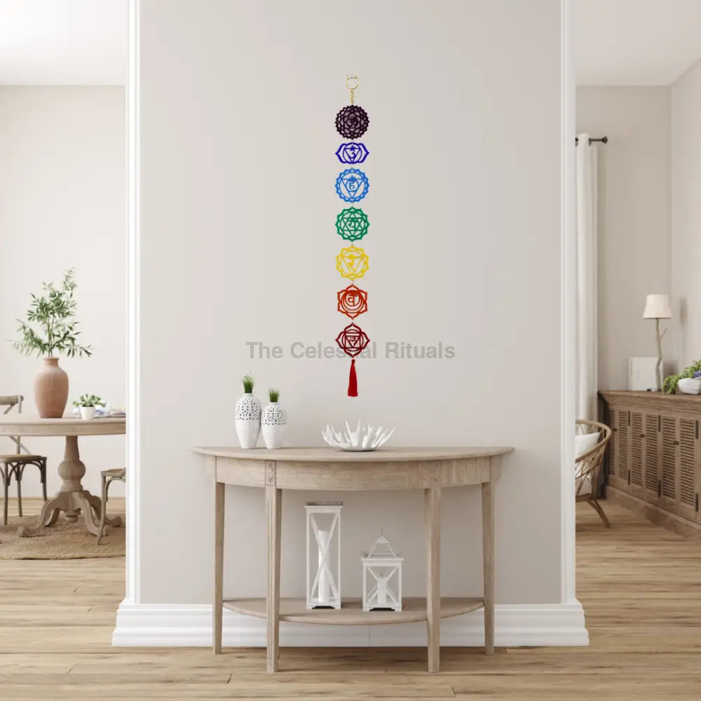 Mystical 7-Chakra Wall Hanging Decor | Enhance Your Energy Flow & Sacred Space Tapestry
