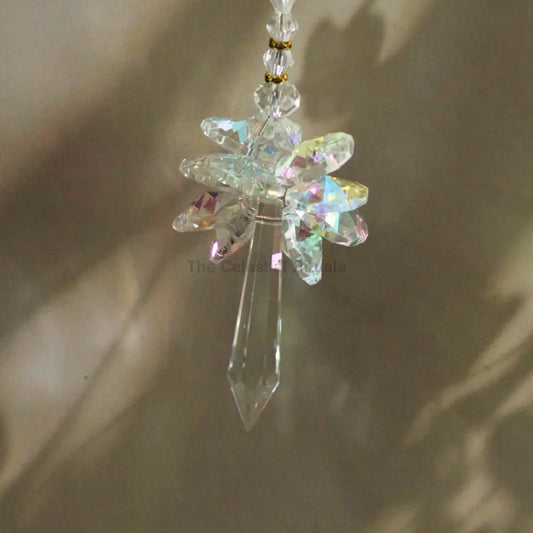 Rainbow Guardian Suncatcher Crystal Glass Altarware | Light & Energy Suncatcher