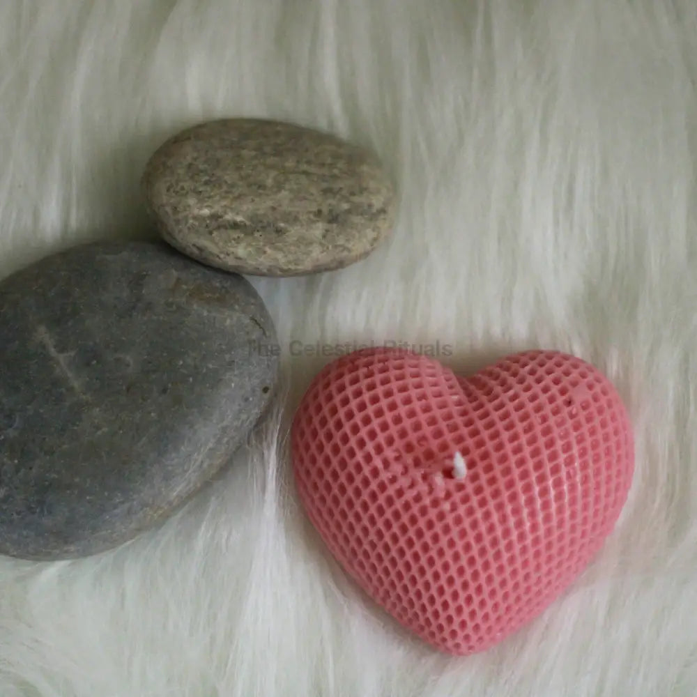 Hearts Ribbed Candle | Spiritual Self-Love & Healing Rituals Candles