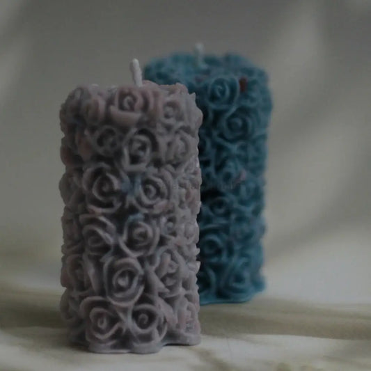 Rose Pillar Candle in a gift box – Wiccan Soy Wax Candle for Love Rituals & Manifestation Candles