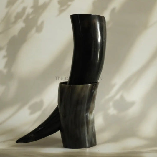 Viking Drinking Horns Tankards With Stand Authentic Horn Mugs Chalice